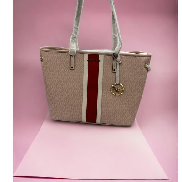 Michael Kors Handbags - NWT - Michael Kors “MK” - Jet Set Travel - Ballet Lg Drawstring Tote / purse